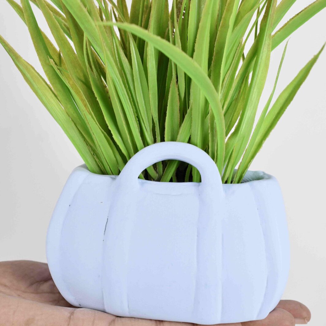 Bag-Inspired Ceramic Planter